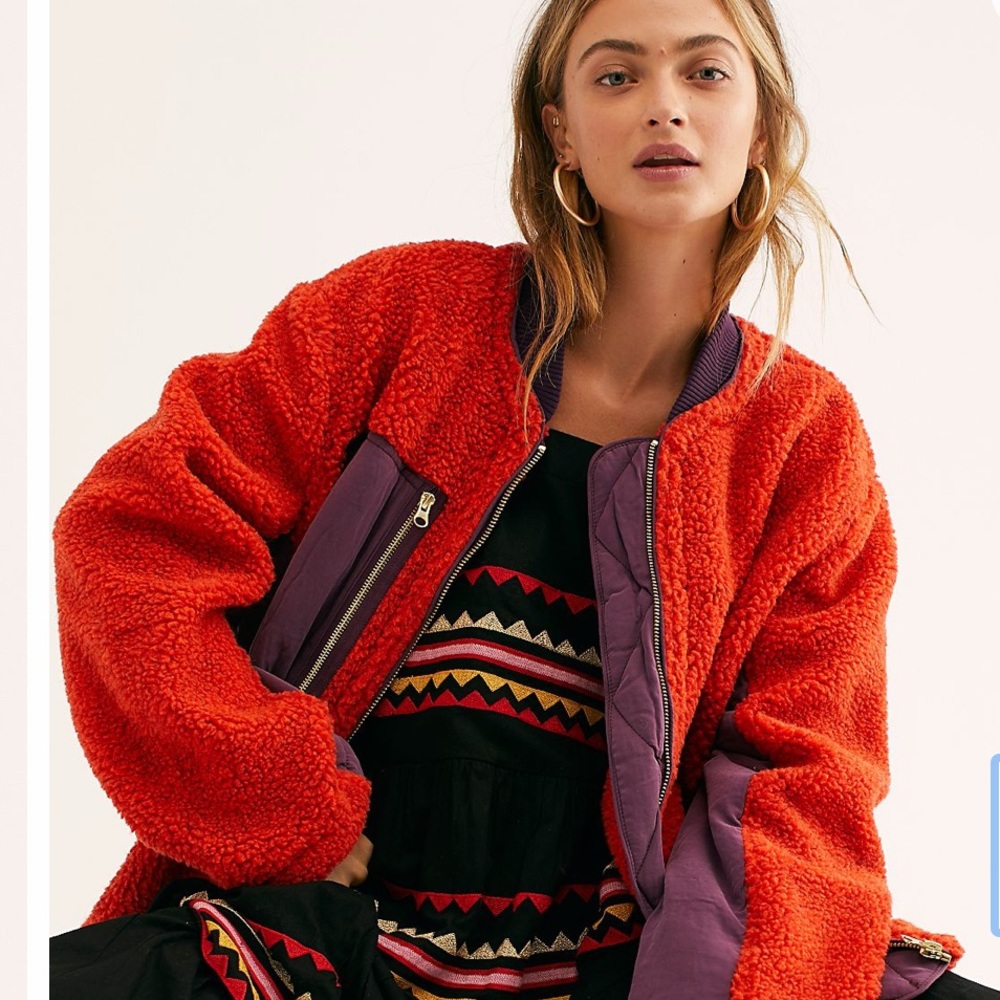 Free People Soft sherpa jacket
